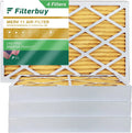 Furnace HVAC AC Filterbuy Pleated Filters (4-Pack) MERV 12x24x4 Air 11