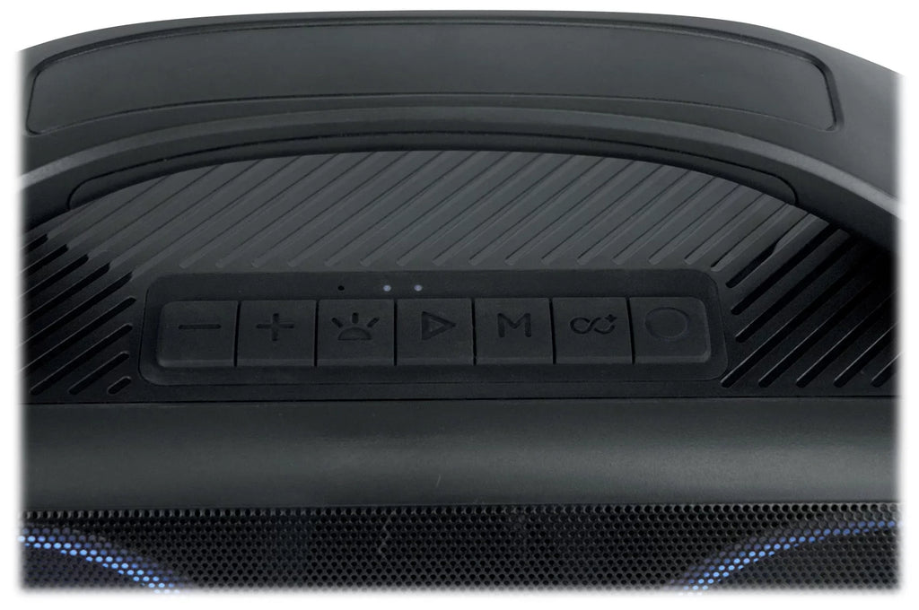 D4 Party Loud Deep Go Bass Rockville LED Portable Speaker, Large Bluetooth Party
