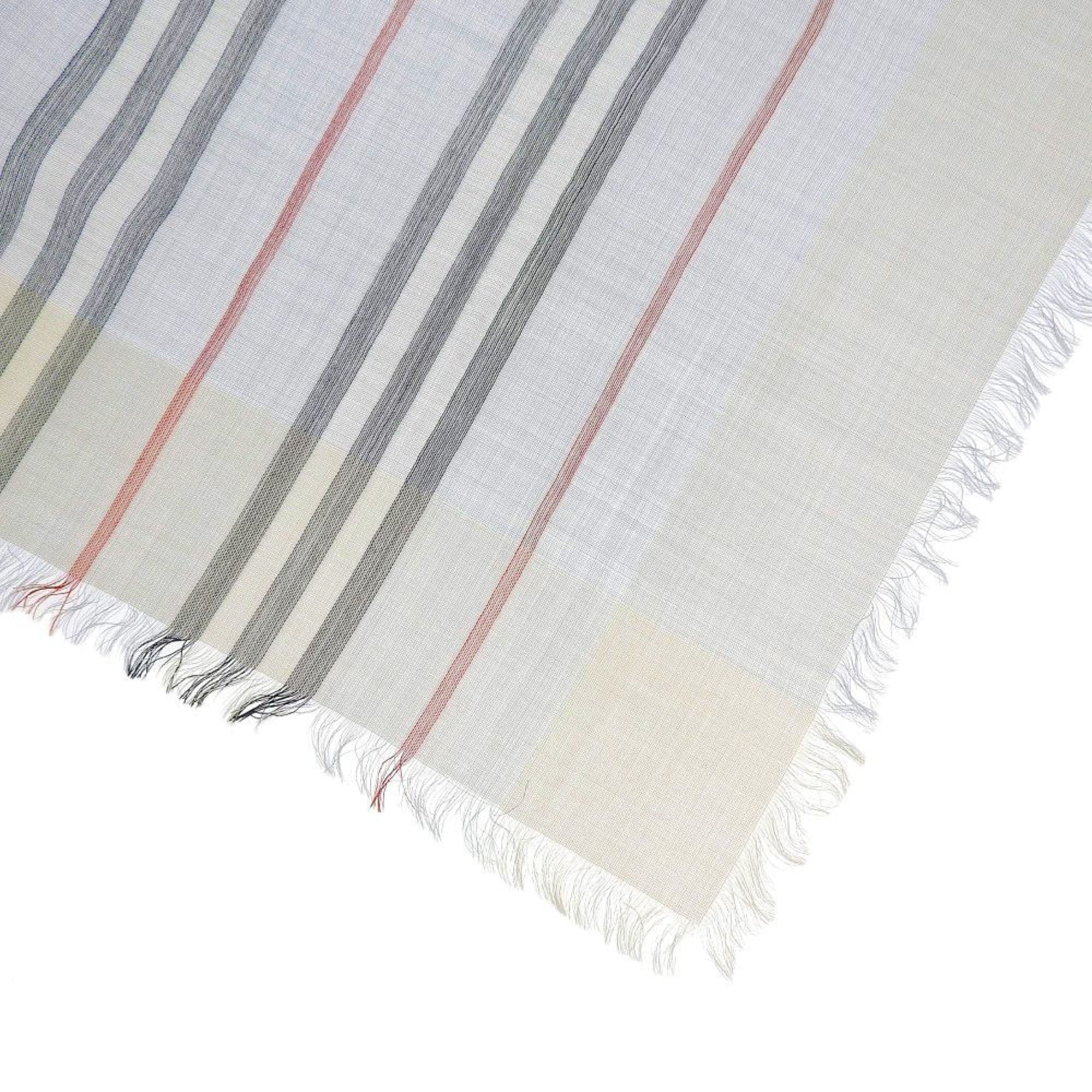 border New) (Like scarf Pre-Owned blue BURBERRY stripe silk wool light 80173691 Burberry