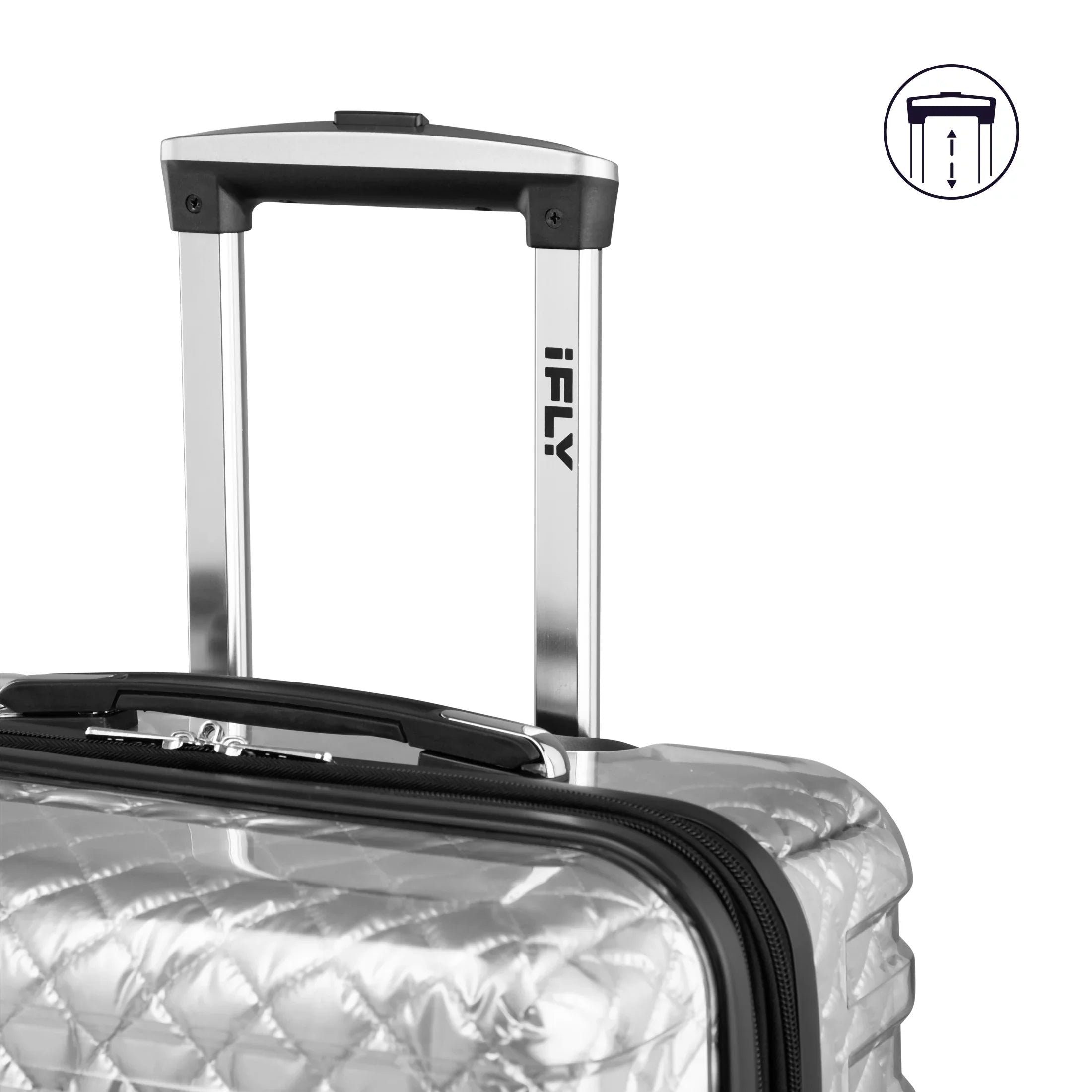pack) 20", iFLY Lugagge, Clear Carry-On (2 Silver Spectre Hardside Versus