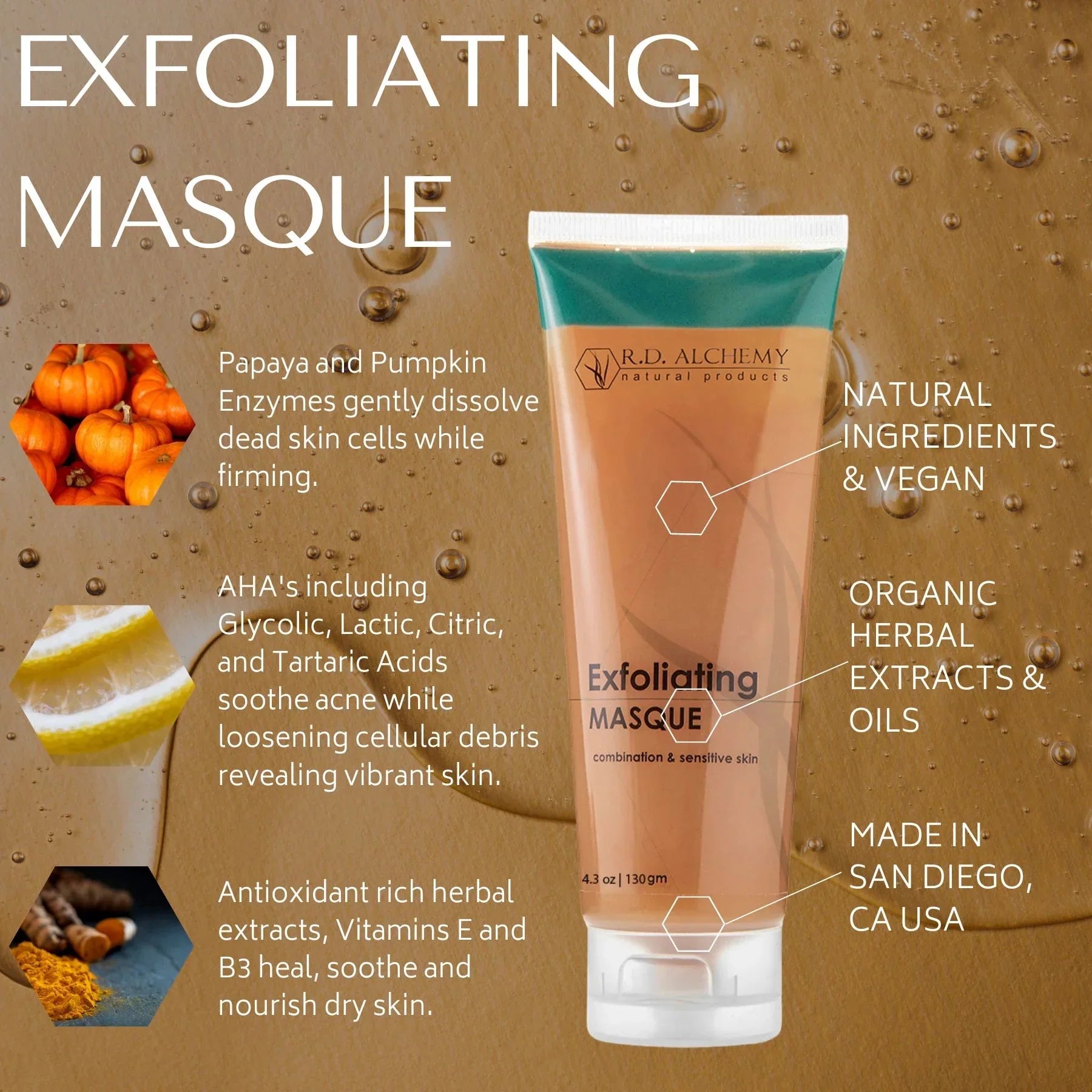Mask RD Natural Organic Alchemy - Exfoliating and -