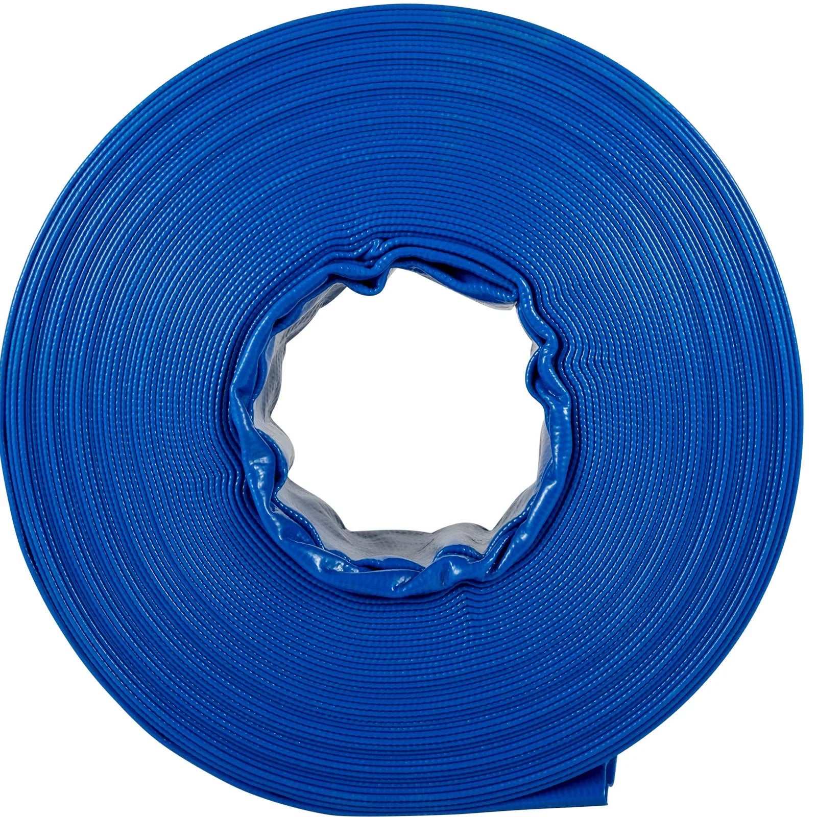 Water 1-12" Hose Drain Transfer, with Backwash & Heavy for Pool Discharge Hose, PVC Fabric 105', Hose, Blue & Duty Flat Weather-proof VEVOR x Burst-proof, Swimming Lay Ideal Clamps,
