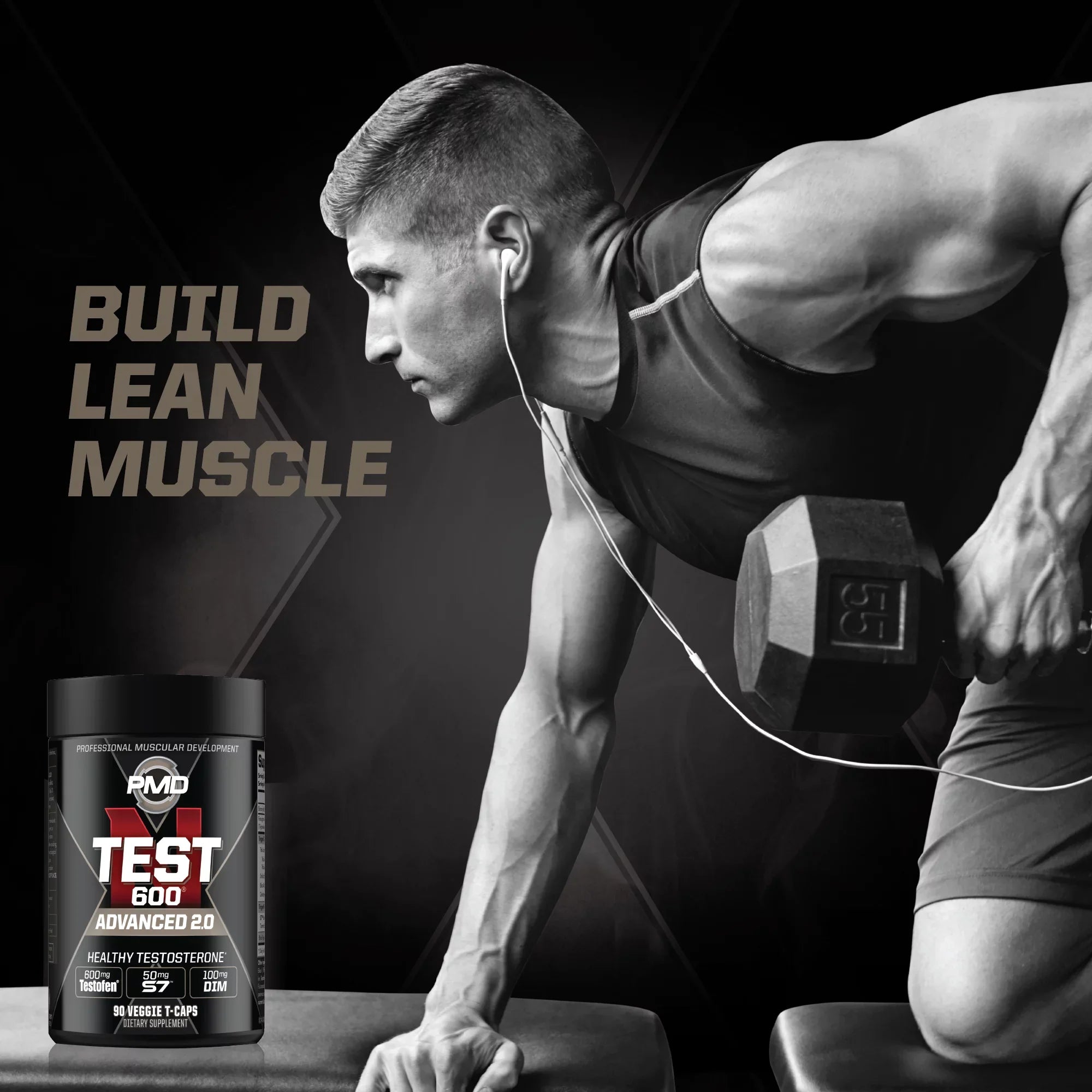 for Test 600 Testofen - Lean - and Growth N-Test Bodybuilding Boost PMD Men Veggie-Caps)) Sports - And Testosterone With Gains Booster Advanced Training And Strength Powerful - Muscle Strong (90