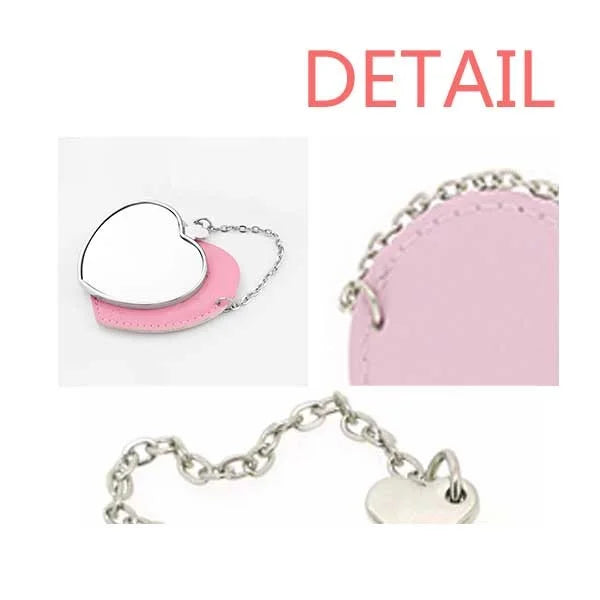 Joy Makeup Heart Quote World Purse To Style Mirror Travel Pink The