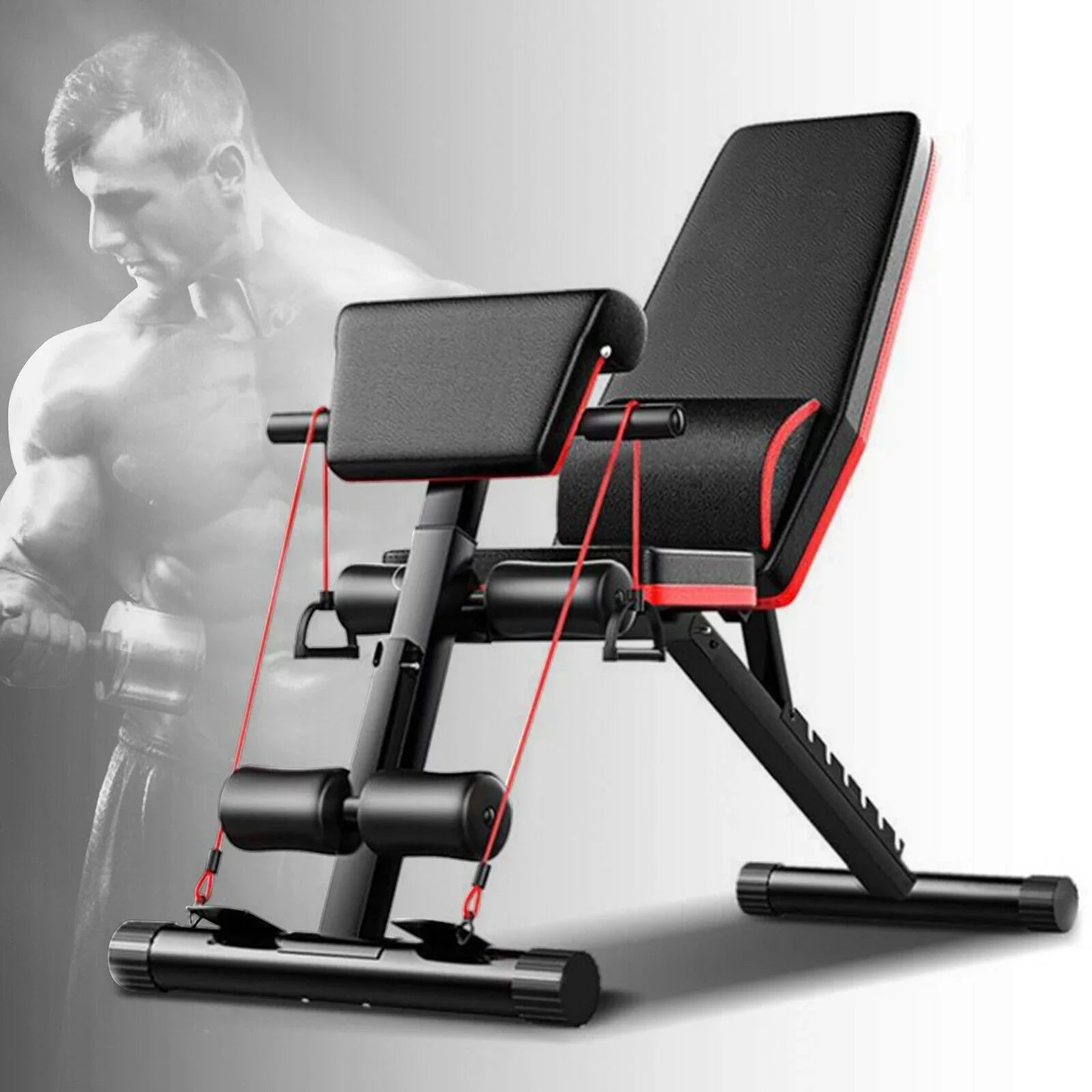 Home 160kg Gym Workout Multifunctional 352.7lb Weight Adjustable Bench / for