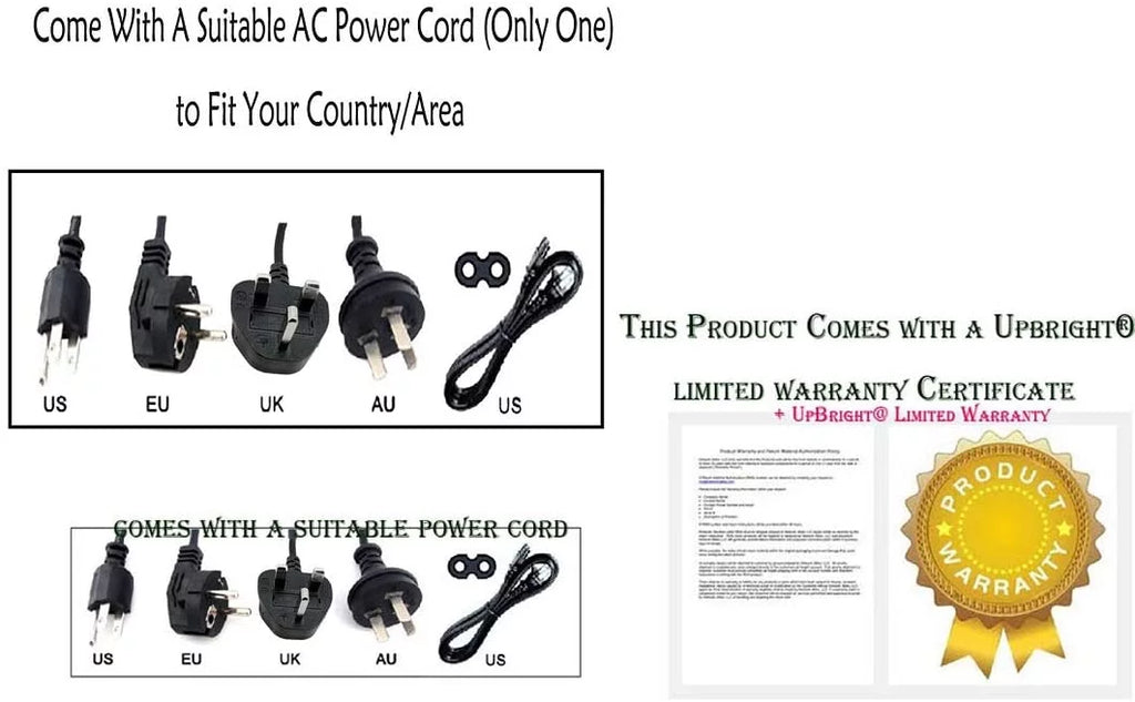 Battery Adapter Bluetooth PS Cord Cable Mains AXS030BTU NEW Sound Hitachi Power Charger Soundbar TV UPBRIGHT PSU Bar Supply DC AC Global Speaker / For