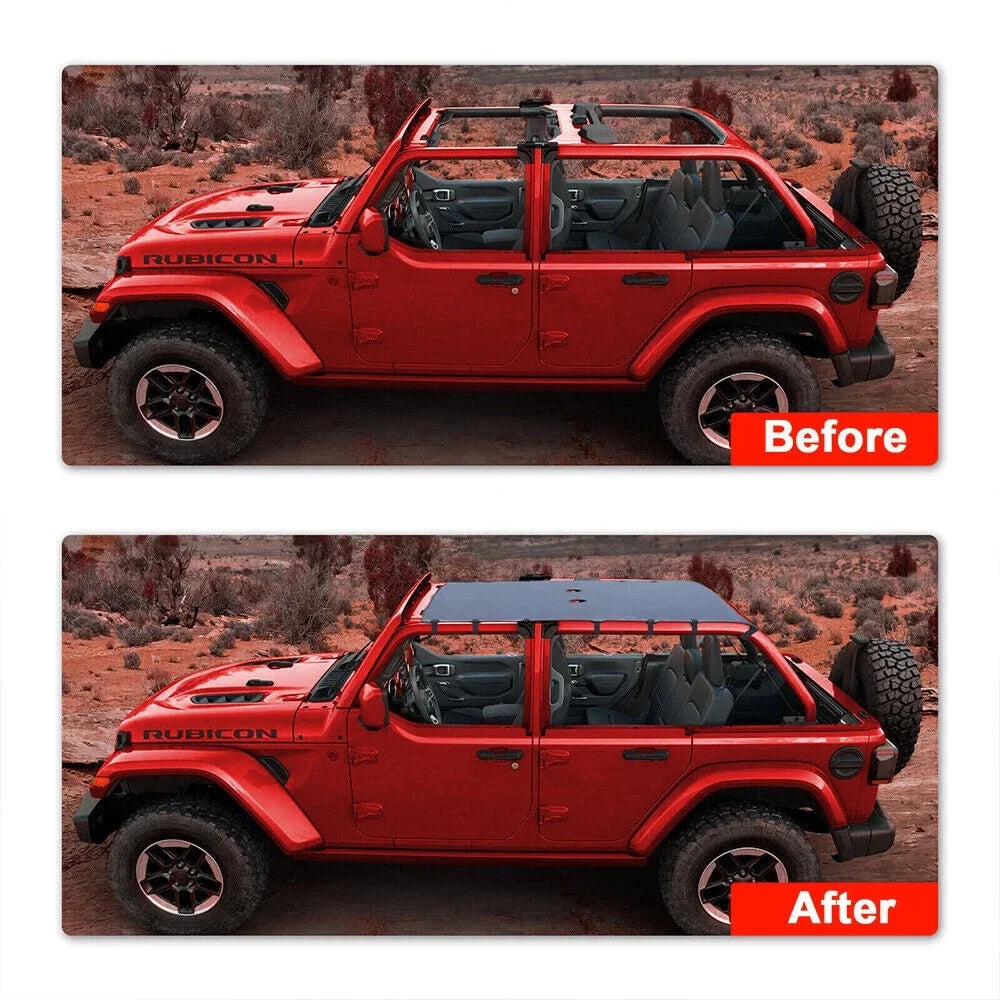 Jeep Top JKU Shield JK Wrangler Ultimate 07-18 JLLOM Your Harsh for Ride from Leather - Sunshade Sunlight Protection