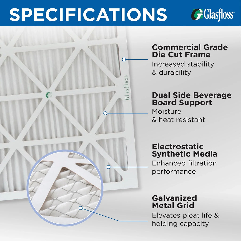 x Size: MERV 23-3/8 ZL of Box Exact 23-3/8 10 AC Filters. 24x24x1 Furnace Air Glasfloss 4. x 7/8 Pleated