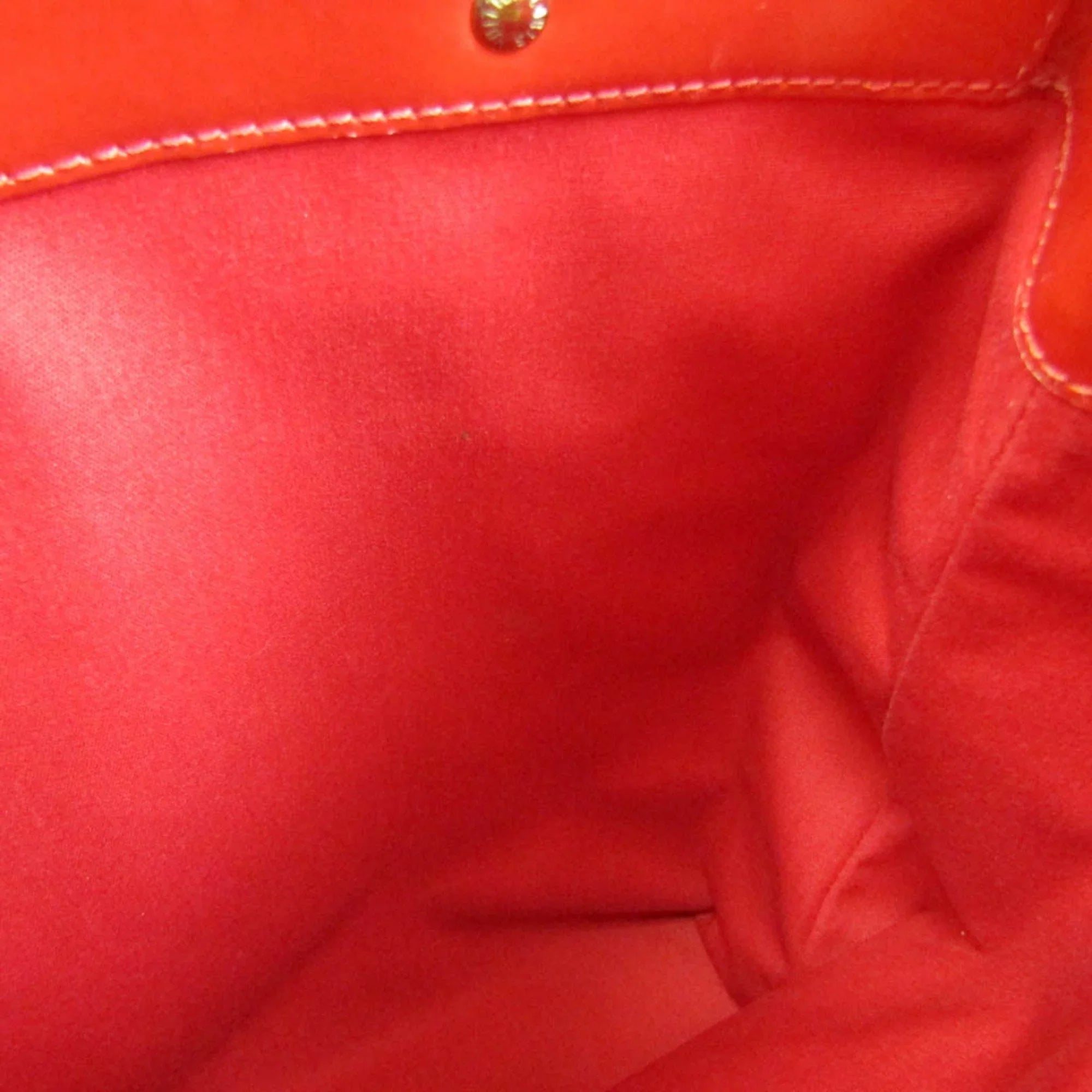 Monogram M91086 Louis Rouge Women's Vuitton Reade (Good) Pre-Owned MM Vernis Handbag