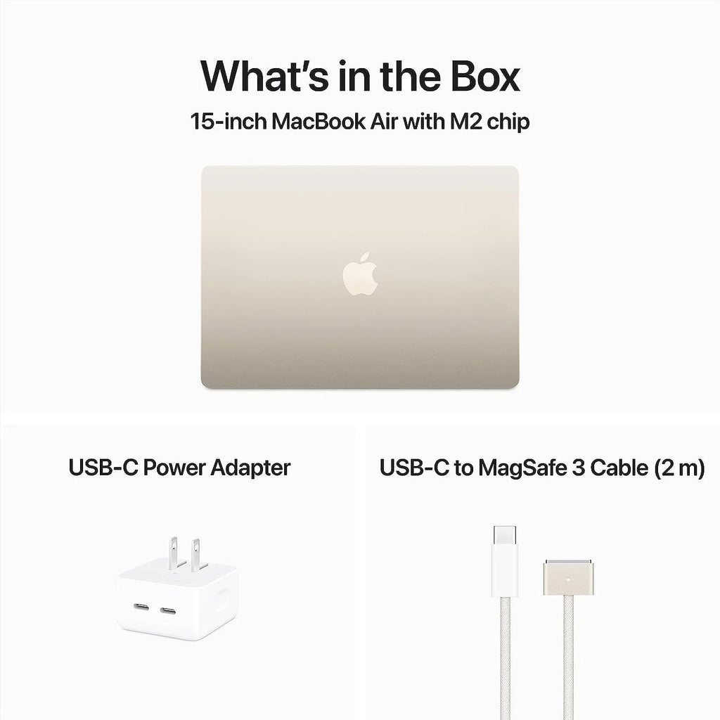 '- with 8-core Mid Laptop Computer Starlight and MQKV3LL/A 10-core 2023 15.3" 512GB CPU MacBookAir M2 GPU,