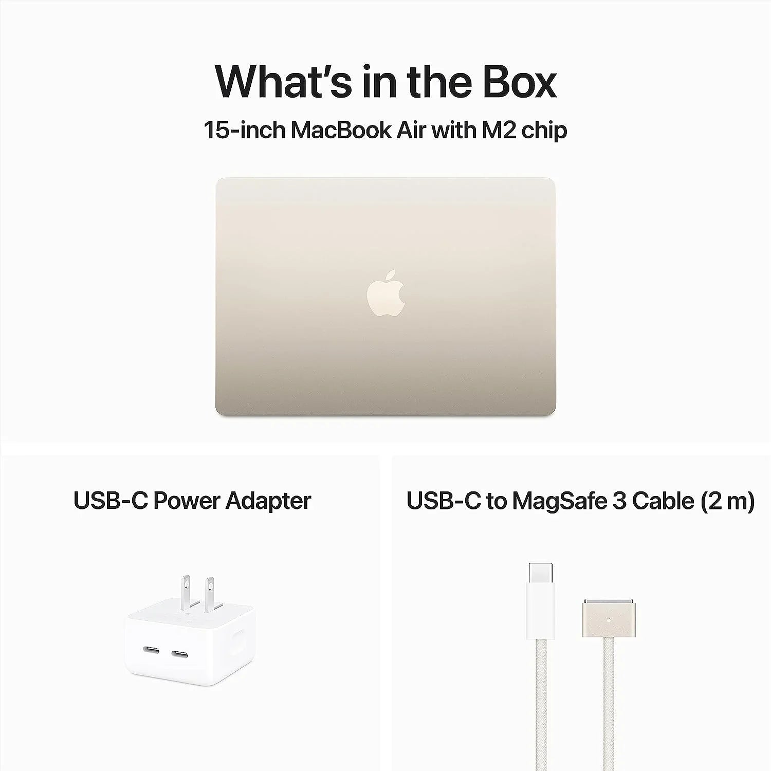 '- with 8-core Mid Laptop Computer Starlight and MQKV3LL/A 10-core 2023 15.3" 512GB CPU MacBookAir M2 GPU,