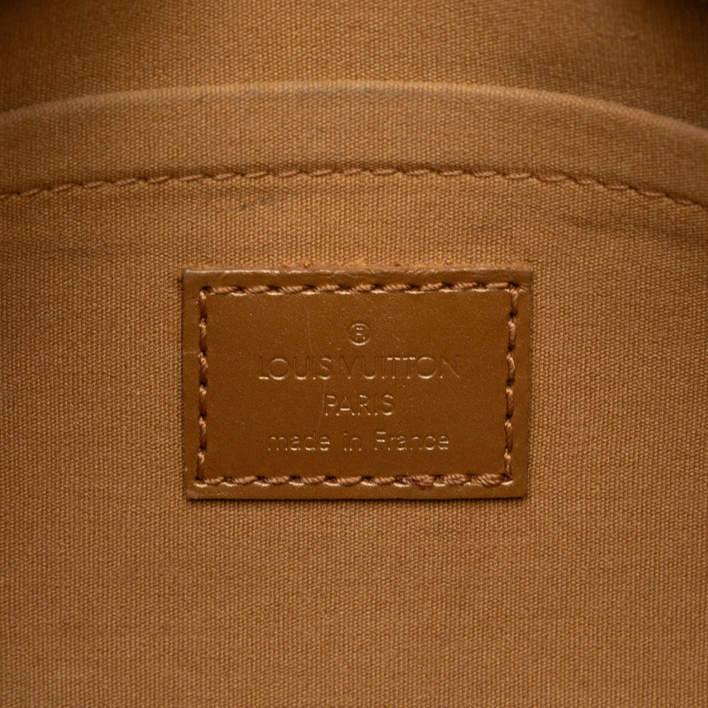 Monogram Louis Unisex Calf Brown Mat (Good) HandleBag Authenticated Top Vuitton Leather Handbag Pre-Owned Shelton