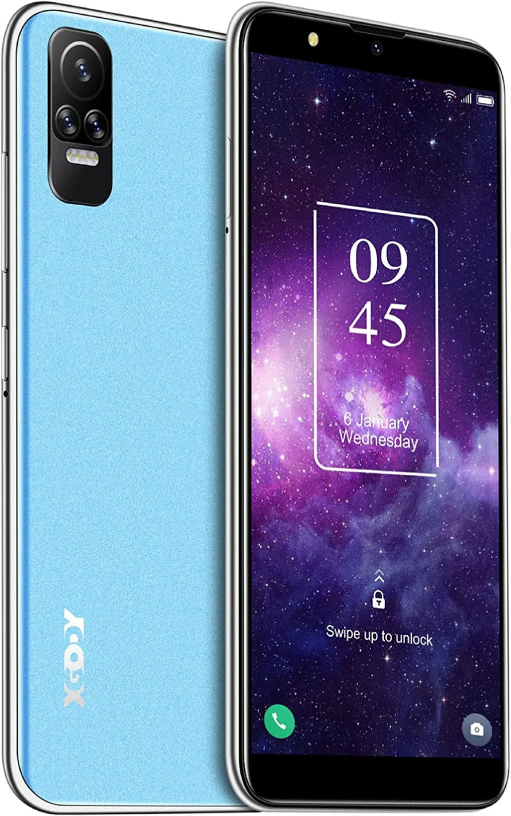 OS GB 5 Face Smartphones ing Refurbished Inch 2 10.0 Megapixels Cell XGODY-V40 Xgody Blue (MP) 4G Phones V40 6.1 Android