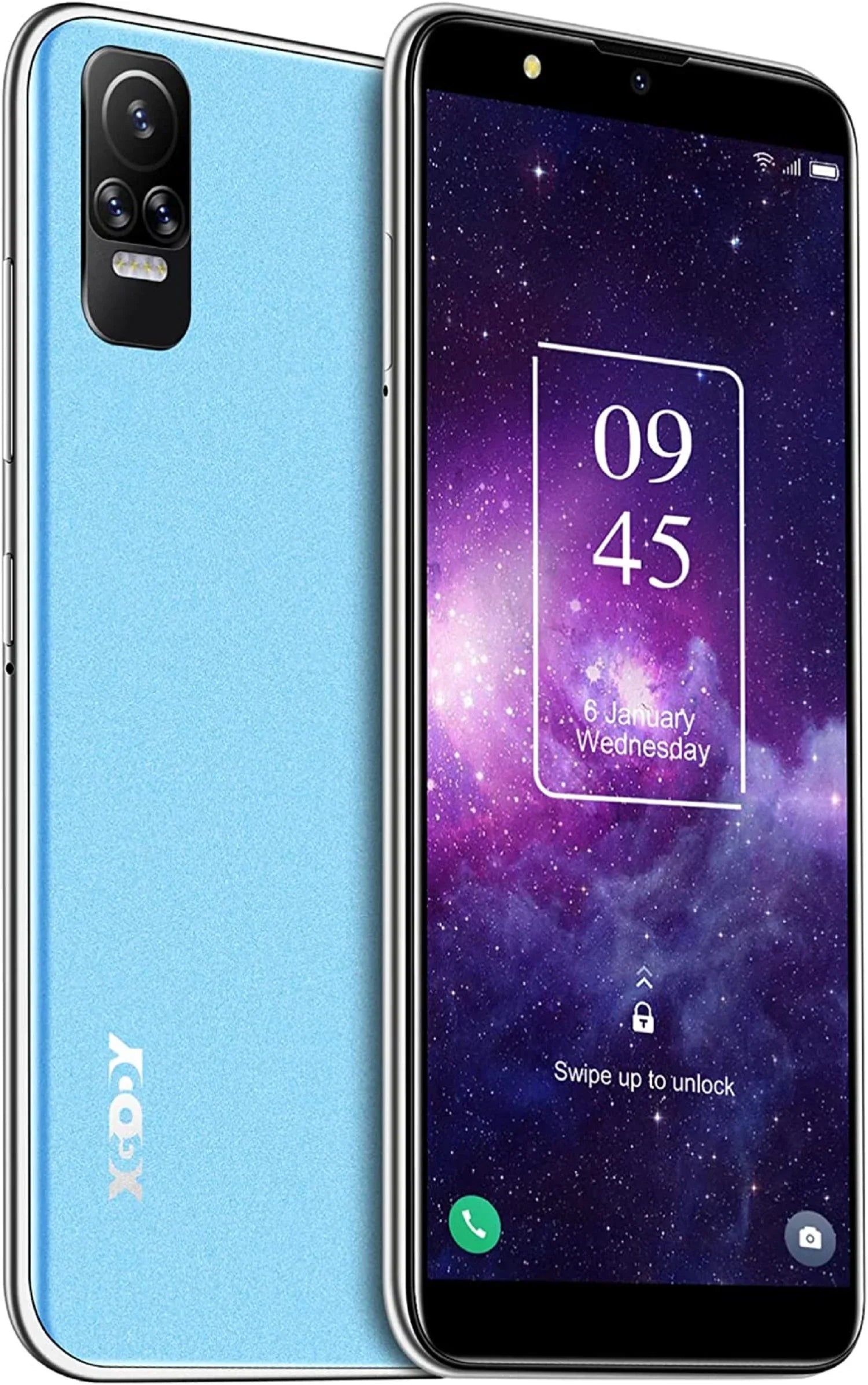 OS GB 5 Face Smartphones ing Refurbished Inch 2 10.0 Megapixels Cell XGODY-V40 Xgody Blue (MP) 4G Phones V40 6.1 Android
