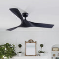 Fan Remote 3 Control, Ceiling Timer, Blades, Black with 52" 6 Speeds, Smart