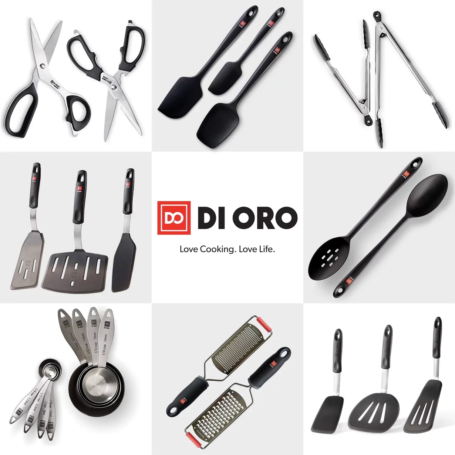 Oro Silicone Kitchen Di Chef Heat Standard Resistant Flexible Series - Spatula 600F Rubber Spatula Turner