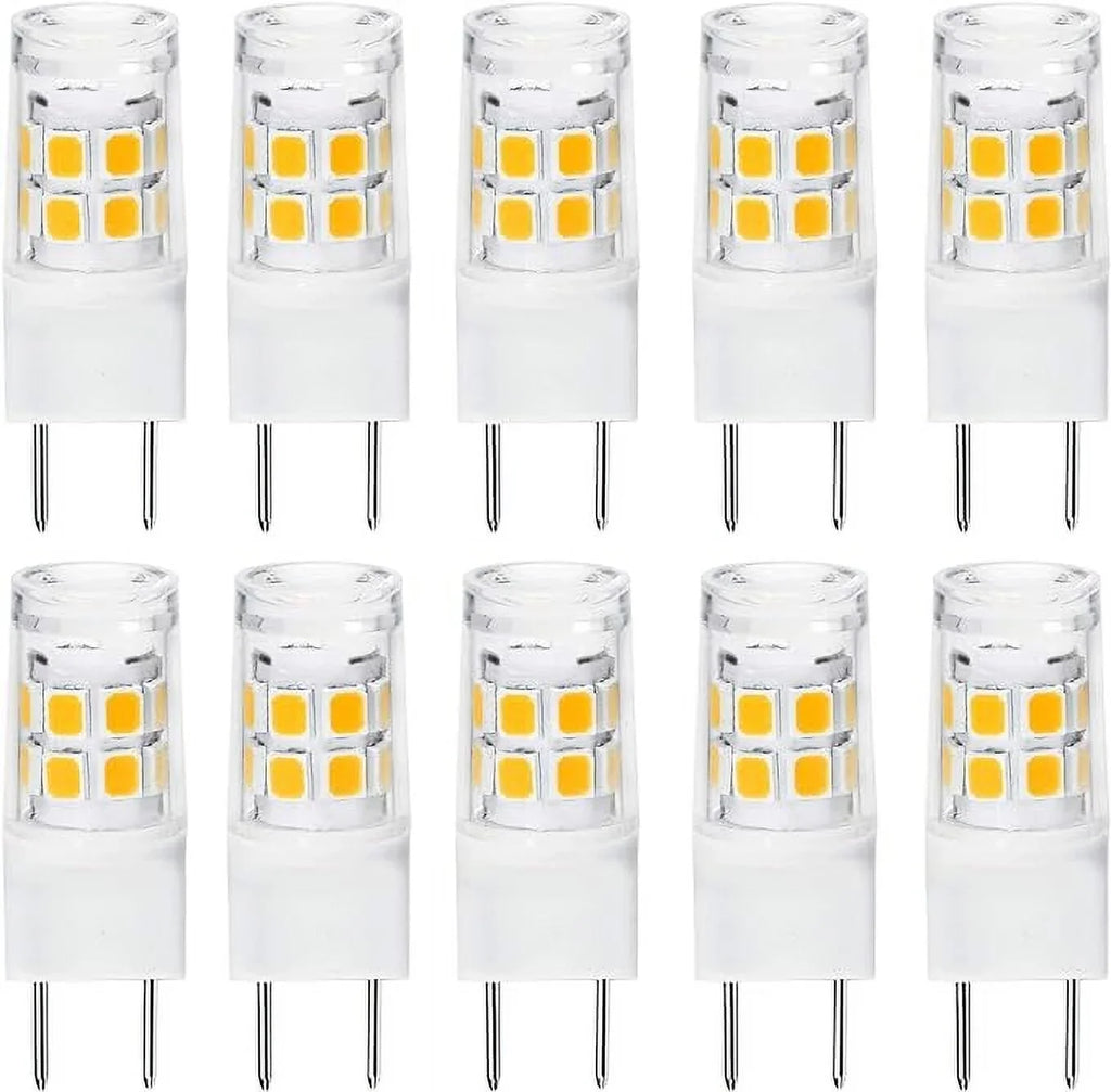 Bi-pin LED Replacement Under Warm Bulb for Lighting.Pack 2.5 Kitchen Watts of Halogen 20W 3000K Base G8 LED Base Type Bulb Light ETHT G8 White JCD Xenon Counter 120V 10(G8 - 10PCS) Warm ETHT White