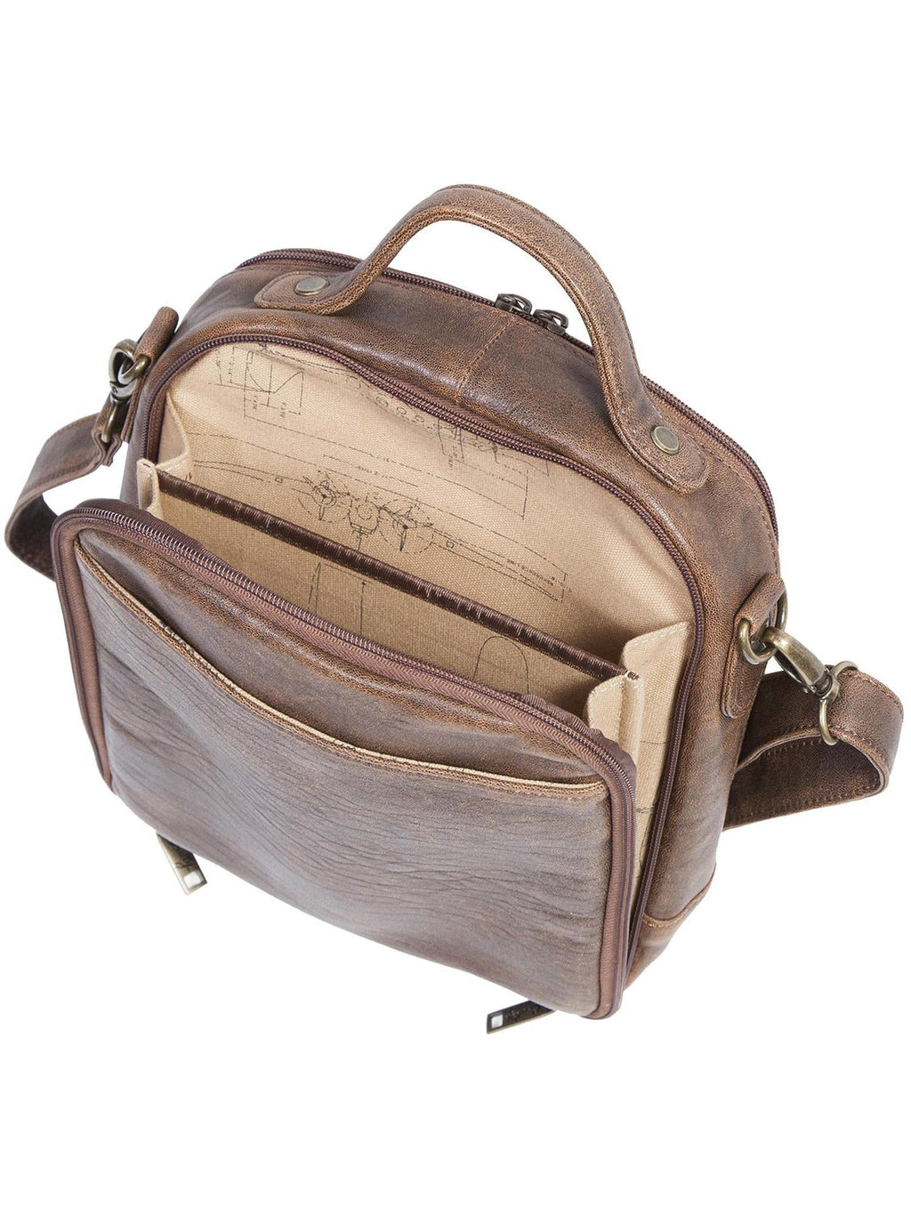 Leather Scully Bag Aerosquadron Tote Travel (Men's)