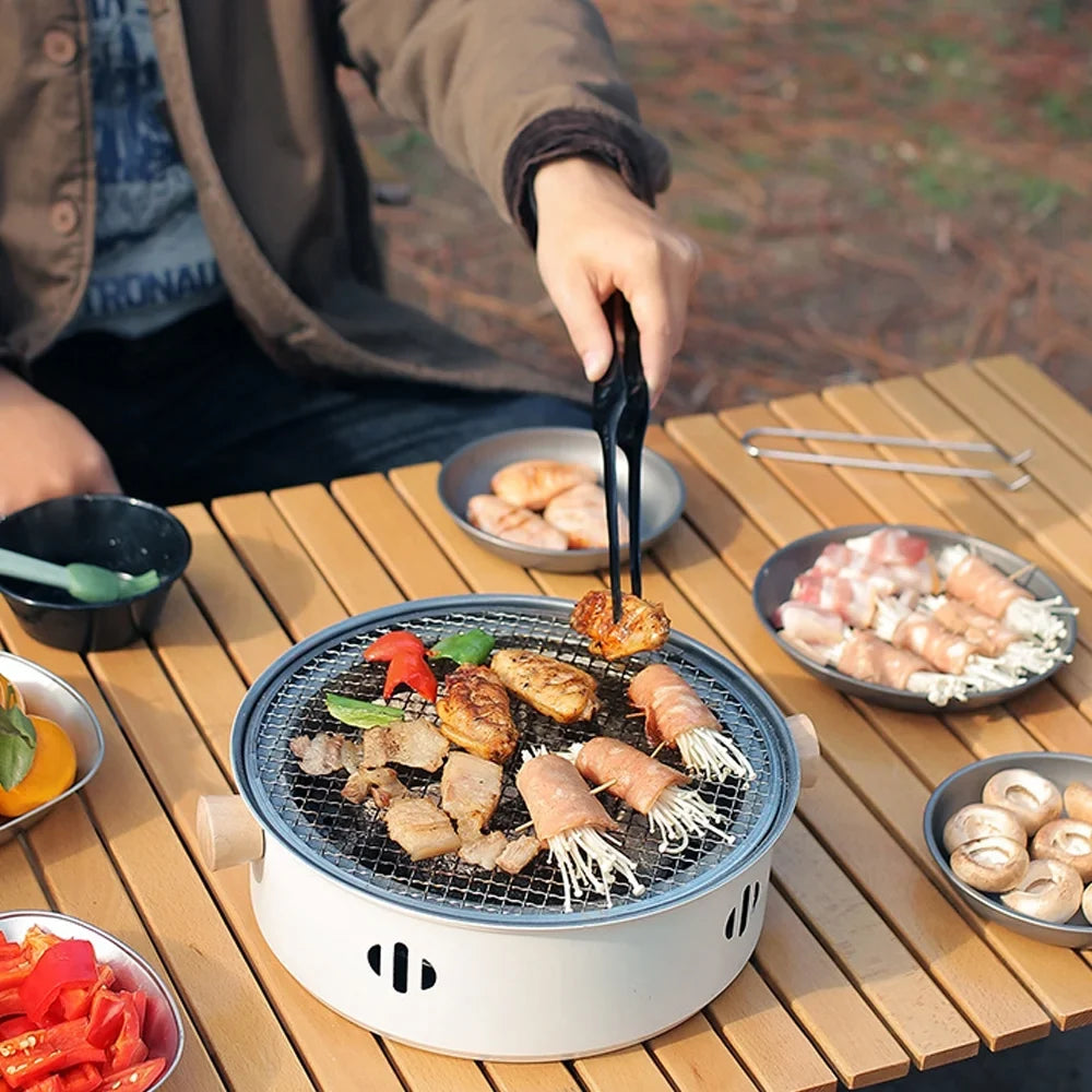 Dcenta Charcoal Barbecue Grill Cooking for Portable Camping Ideal Stove BBQ