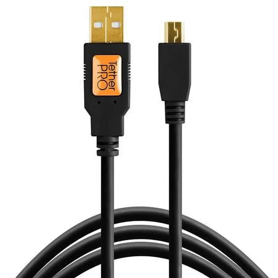 to USB - Cable Male Pro A - Mini-B Pin Plated Gold 2.0 15 5 Feet