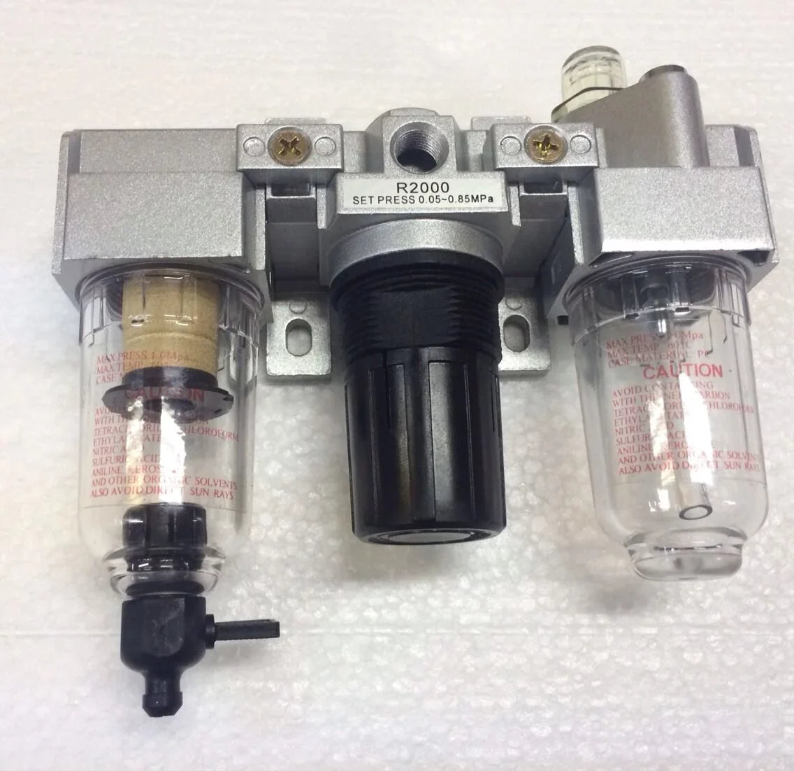 FILTER MINI PARTICULATE AIR REGULATOR LINE LUBRICATOR FILTER COMBINATION 1/4"