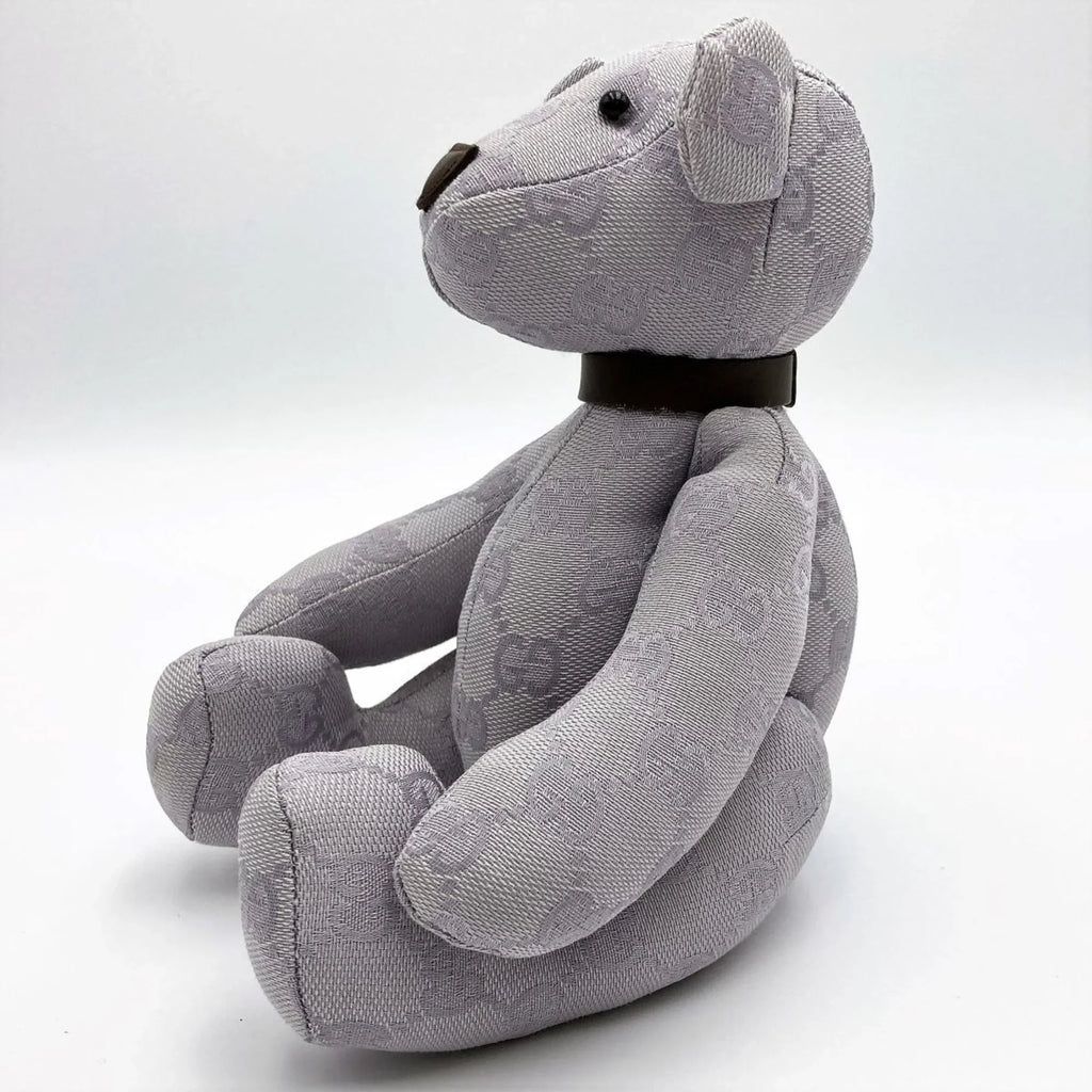 Bear (Good) Kids Canvas Brown Purple Gucci Toy Ladies Plush Pre-Owned GG Interior GUCCI x