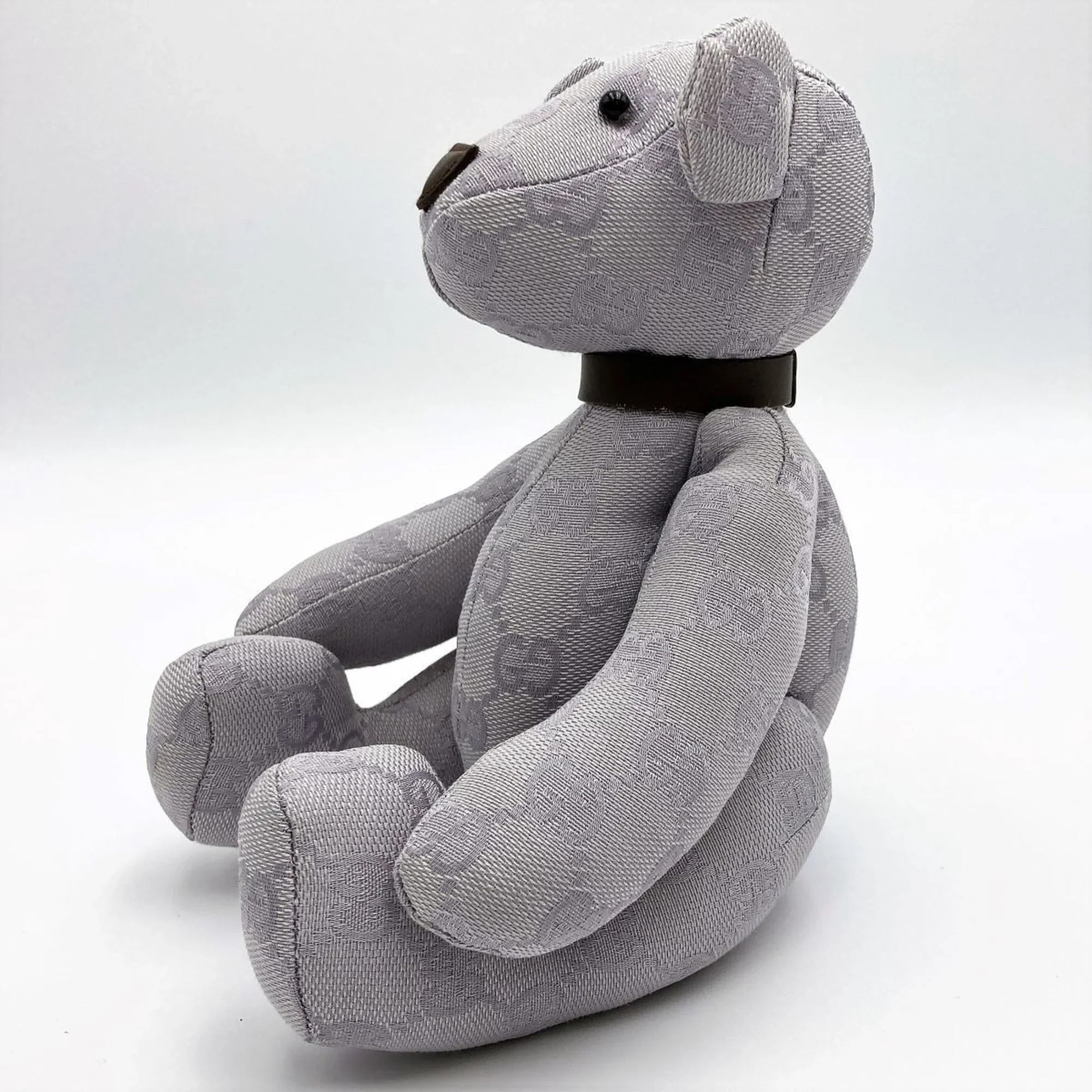 Bear (Good) Kids Canvas Brown Purple Gucci Toy Ladies Plush Pre-Owned GG Interior GUCCI x