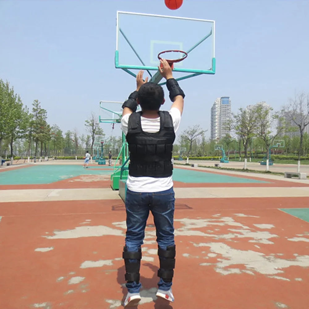 (Empty) Adjustable Loading Weighted Oxford Training Tomfoto Jacket Cloth Weight Strength 50kg Vest Loading Exercise Max Weight