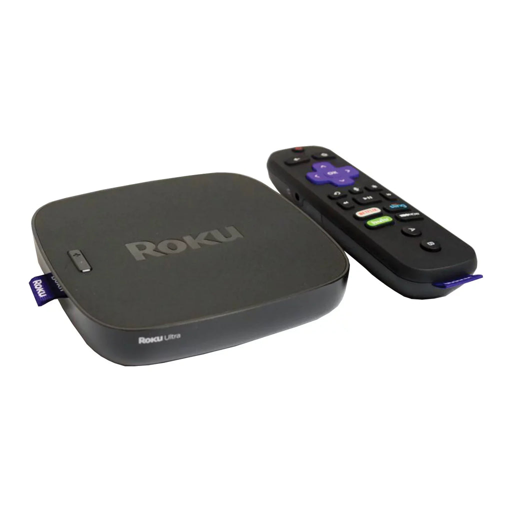 Player with 2019 Ultra 4K/HD/HDR (Refurbished) Media Restored Premium Streaming Roku Headphones