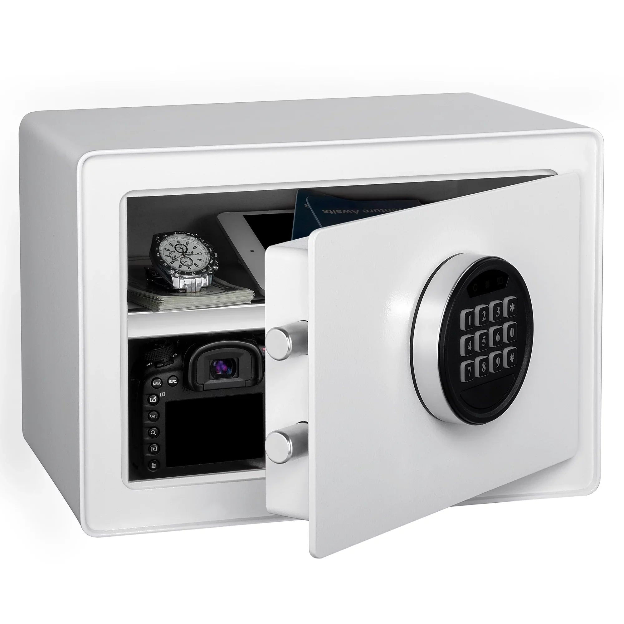 Key, + Shelf, with Backup Interior, Safes Gear Carpeted Lock, Pen Electronic CF 1 0.57 White