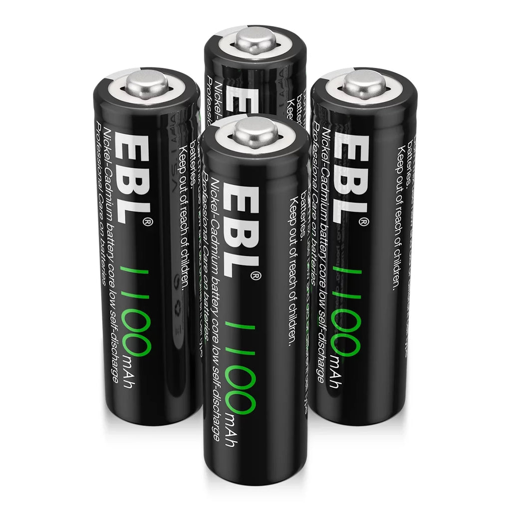 Lights Batteries 160-PCS AA 1.2V Solar EBL Ni-Cd Rechargeable NiCd 1100mAh