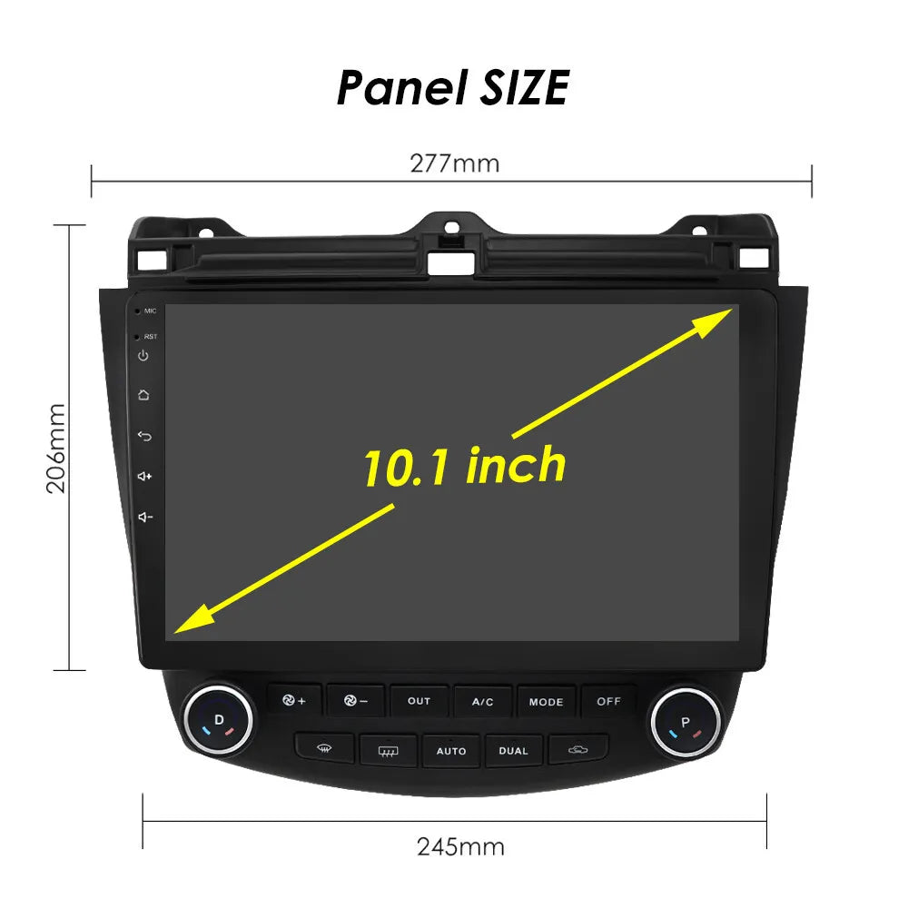 Android Hifi, Honda 13 Wireless for Stereo to AHD Bluetooth 2007 Apple Mirror Backup Link Camera Accord Touchscreen Radio 2003 10.1'' Car Wifi Android GPS Carplay 2+32G Auto