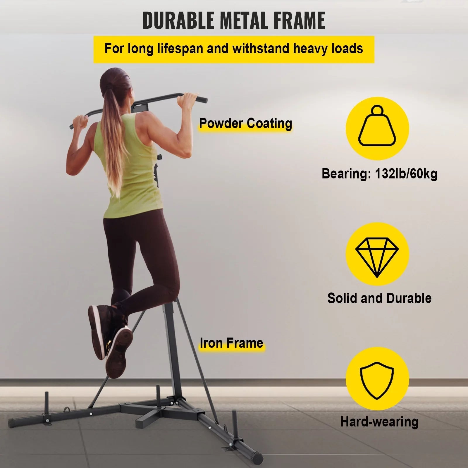 Boxing Standing Stand Pull Punching & Foldable Up Bracket Free BENTISM Bar Chin Bag