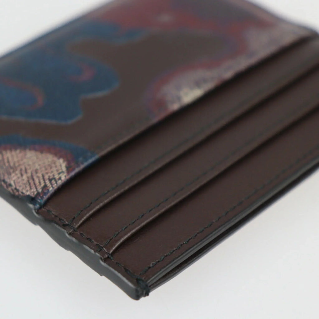 Multicolor Leather Brown New) Series Camouflage Card Christian Pattern Pre-Owned Dior Calf Dior Holder (Like Case Marron Business 2ESCH135UCN