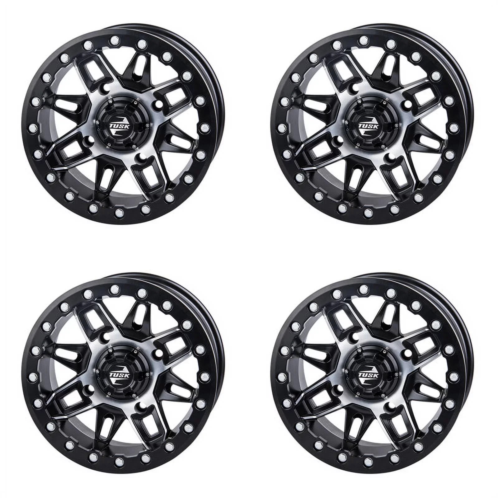 Wheel 15x7 Pro (4 Pack) For 2.0 2020-2022 4/137 CAN-AM Defender Tusk HD10 + XT Beadlock Machined/Black Wasatch 5.0