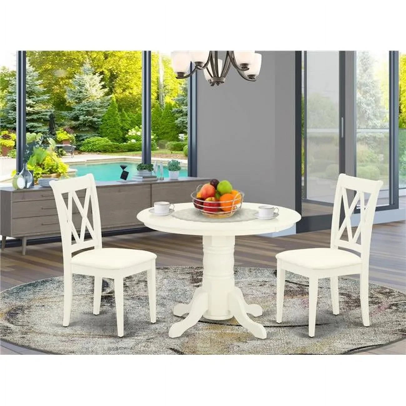3 Shelton Linen - Set Piece Dinette White