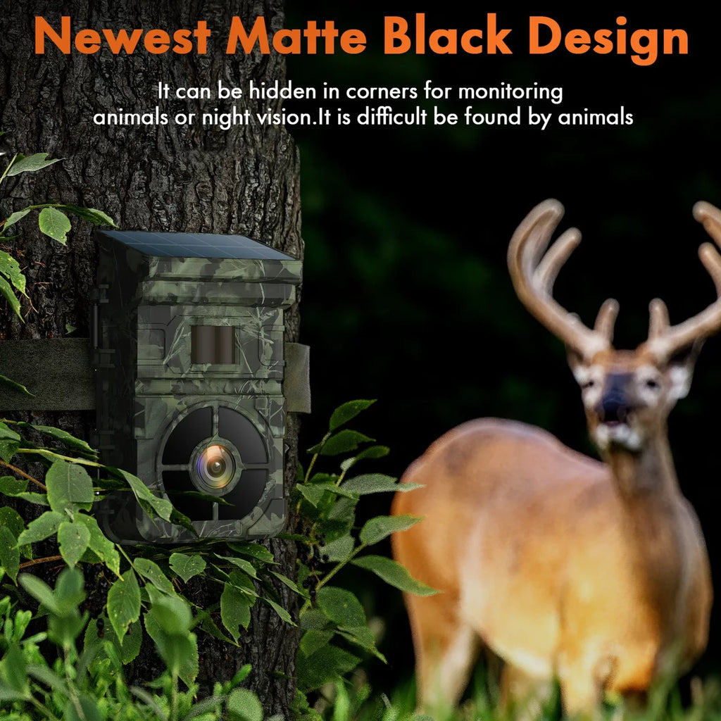 0.1s Solar Night with Camera Trigger Game Built-in SD IP66 120¡ãWide Speed Hunting Battery 24MP Card CAMPARK Cam Lithium with 1080P 2500mAh Trail Angle Camera Rechargeable LCD 2.0" Waterproof Vision