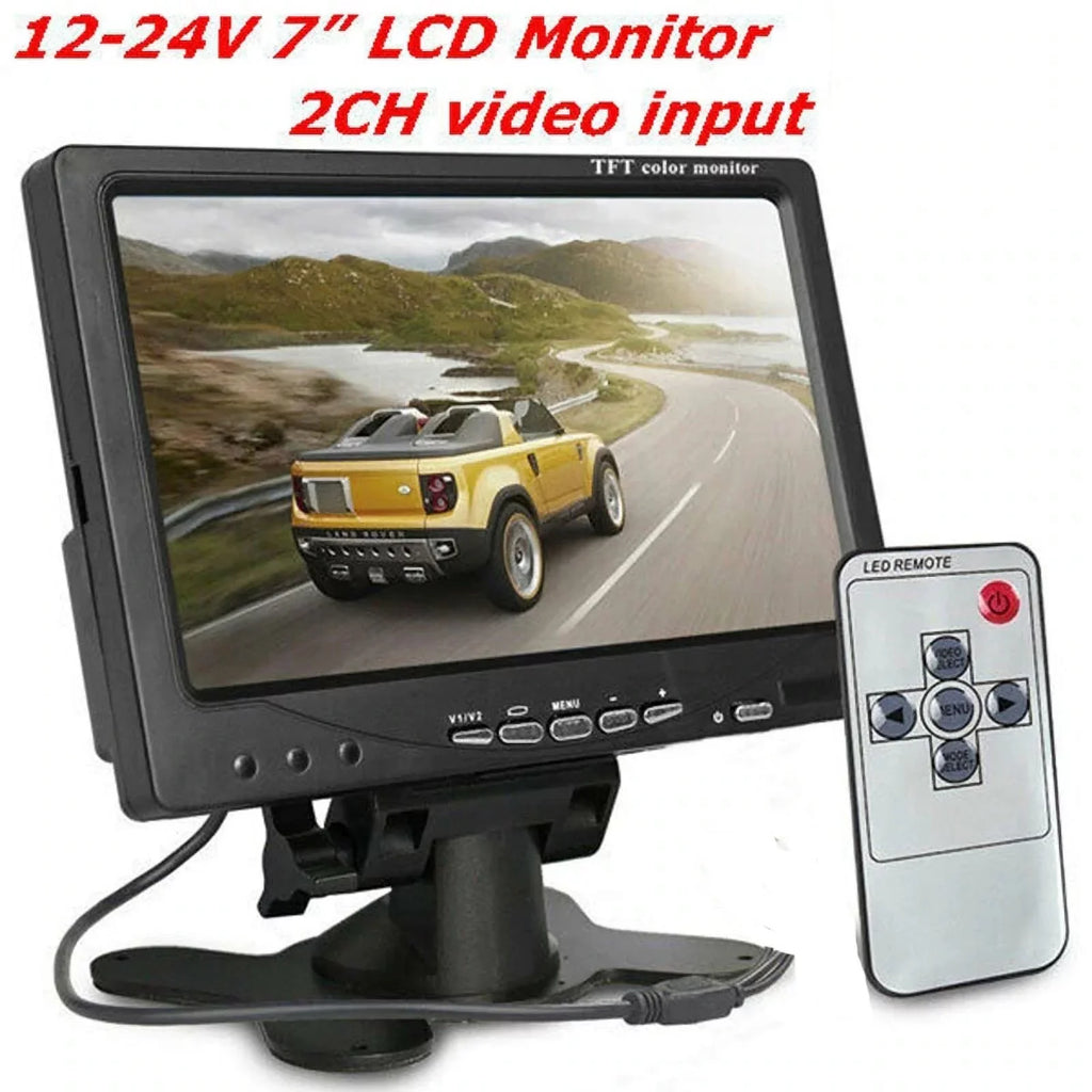 Van RV Car feet Truck for cable Car Monitor Bus parking system TFT camera IR with reverse Vision+32 7inch LCD 12V/24V Night 18 LED