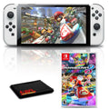 Switch OLED Mario Deluxe Game with White 8 Kart