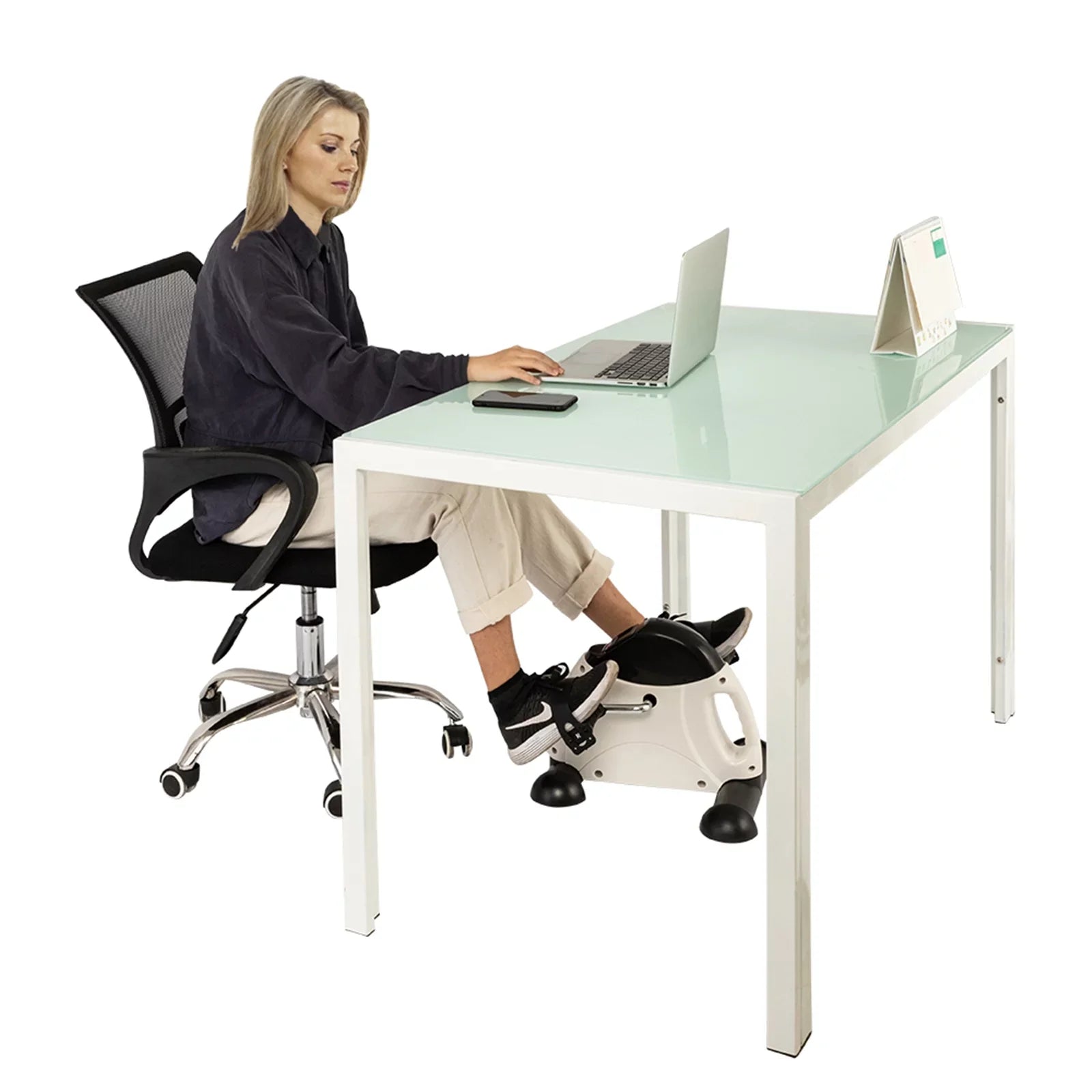 Feet Use Exercise Hands Black White Mini Trainer Portable and Home Bike &