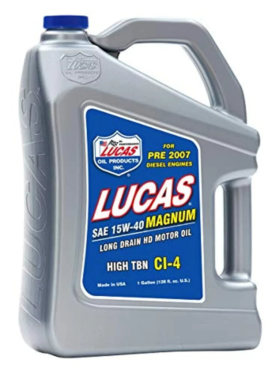 High Truck Oil Motor 10076 Lucas Heavy Duty TBN 15-40 Oil 128oz.