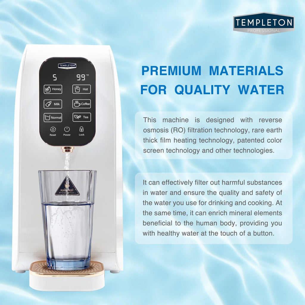 4 Templeton Purifying Cold Reverse Dispenser Stage Countertop Water Osmosis Hot