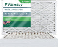 Filterbuy Filters Furnace Air MERV 16x25x2 Pleated (3-Pack) AC 13 HVAC