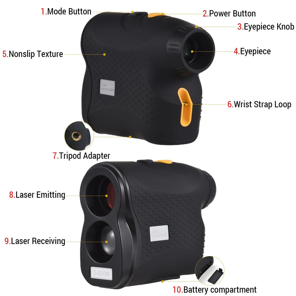 600M Digital / / Telescope for with , Monocular Perfect Measurement Rangefinders, 1000M 800M moobody