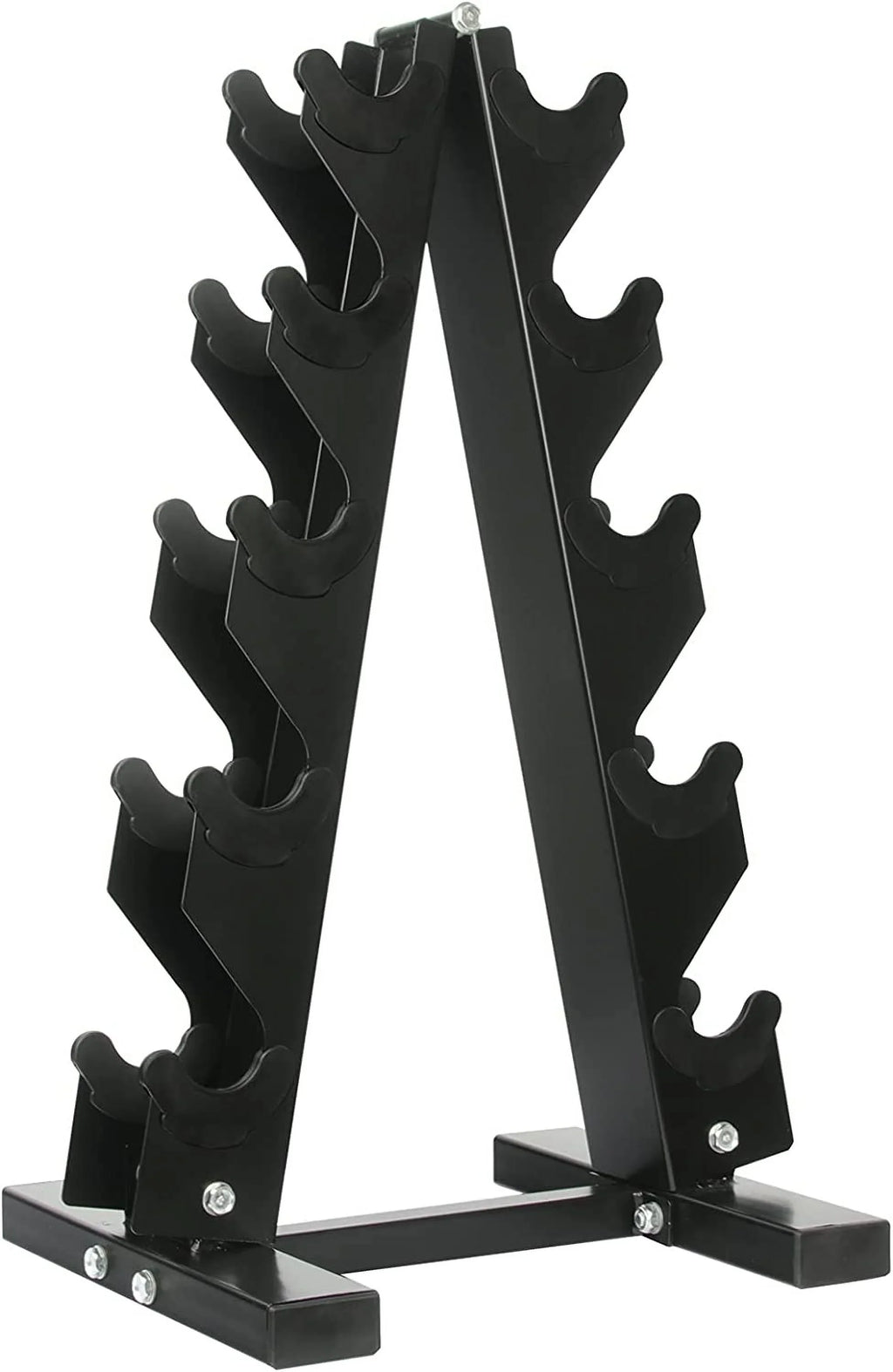 Dumbbells Set 150 with Dumbbell and Rubber Hex Pound Rack Coated