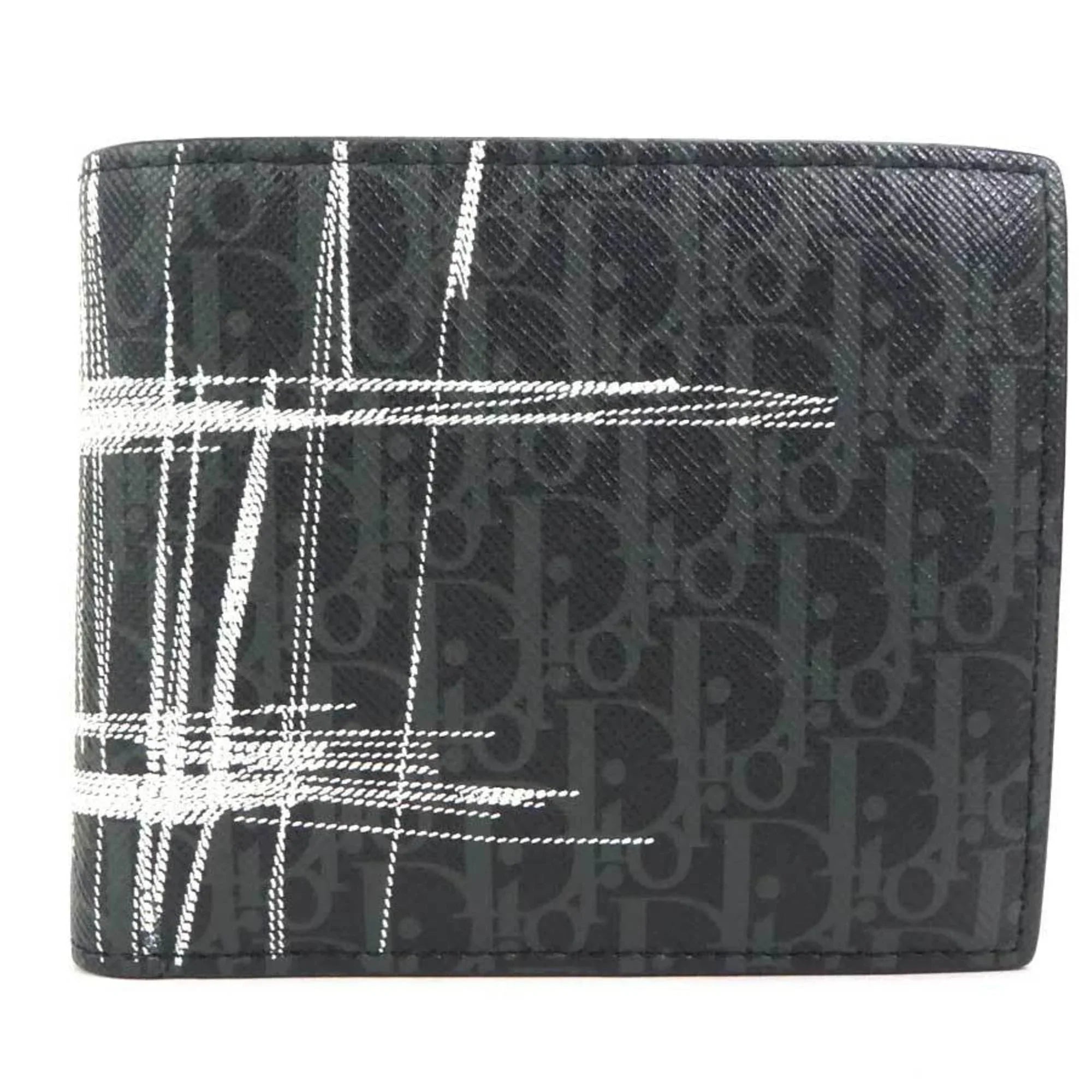 folio Pre-Owned wallet Homme leather Dior DIOR men black (Good) HOMME series