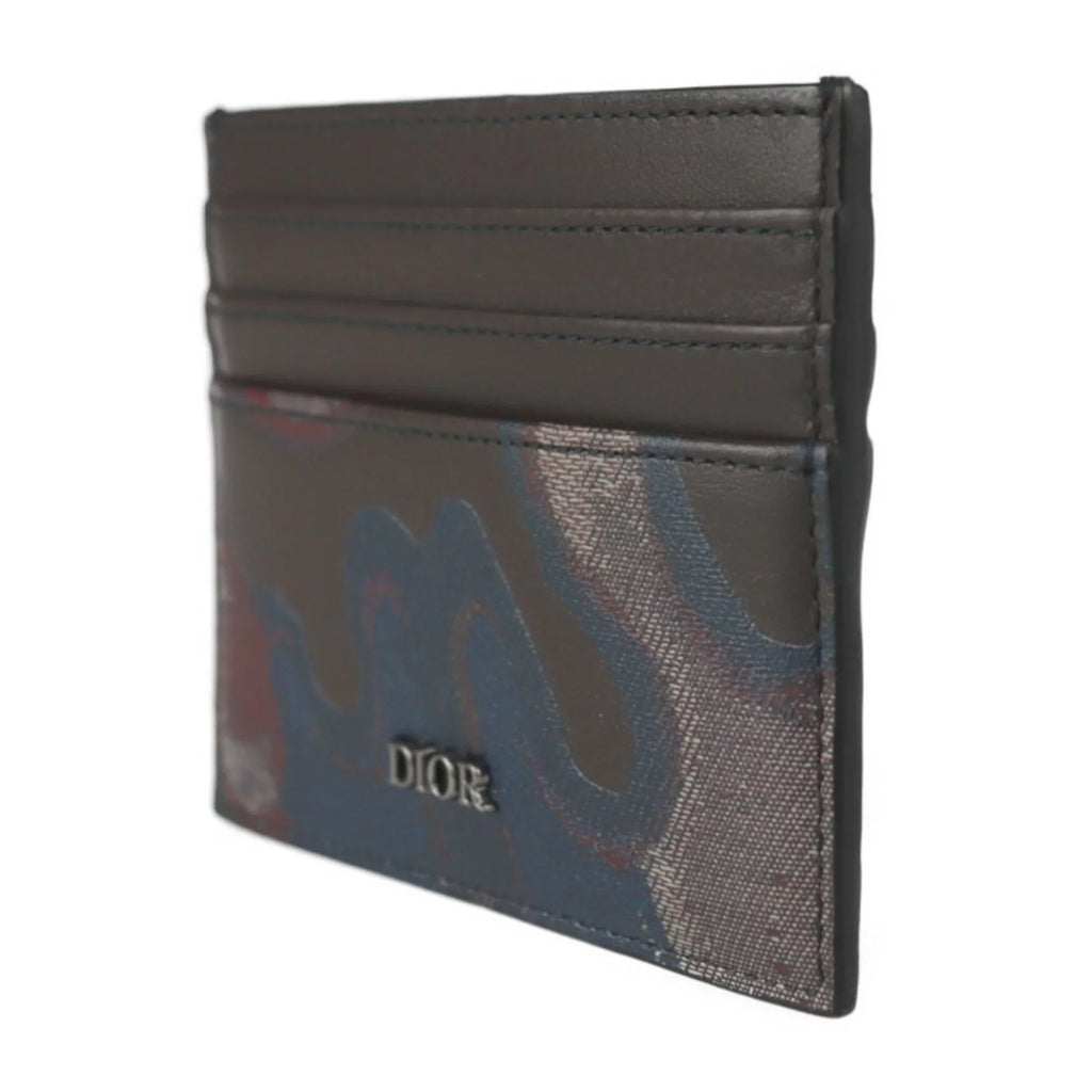 Multicolor Leather Brown New) Series Camouflage Card Christian Pattern Pre-Owned Dior Calf Dior Holder (Like Case Marron Business 2ESCH135UCN