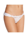 Front Water White Womens Tanga Swim PilyQ Lace Separates L Bottom Lily