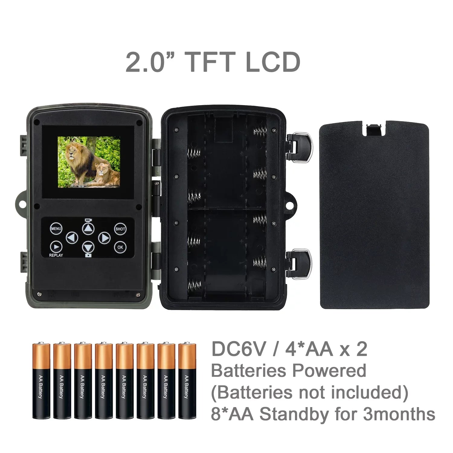 Hunting with LED Monitors Wildlife Vision with SuntekCam Card Waterproof HC-812A Monitor 4K Trail 36MP TF Camera Wildgame 32GB Camera Night Hunting IR Trail Trail