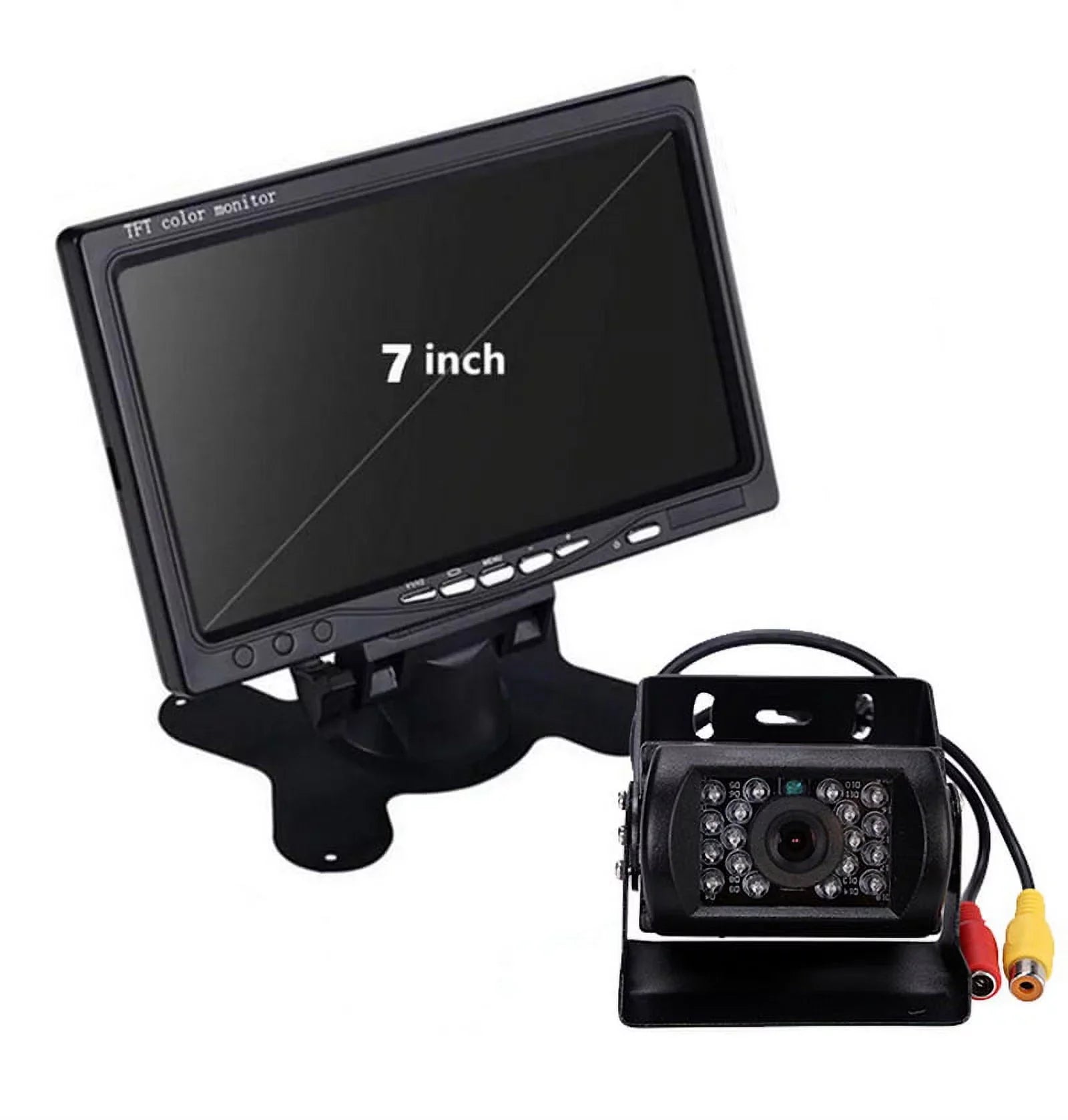Van RV Car feet Truck for cable Car Monitor Bus parking system TFT camera IR with reverse Vision+32 7inch LCD 12V/24V Night 18 LED